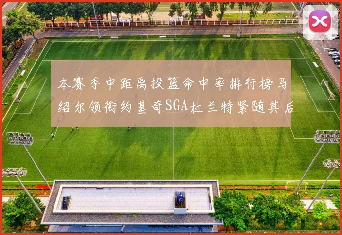 本赛季中距离投篮命中率排行榜马绍尔领衔约基奇SGA杜兰特紧随其后